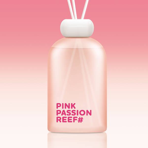 Raumduft MELLOW MOOD Pink Passion Reef Raumduft/Glas/Polyester - Pastellrot - Füllmenge: 300 ml