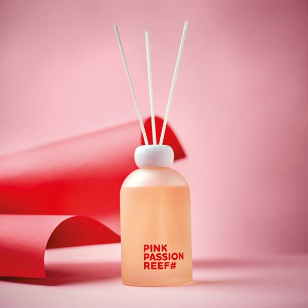 Raumduft MELLOW MOOD Pink Passion Reef Raumduft/Glas/Polyester - Pastellrot - Füllmenge: 300 ml