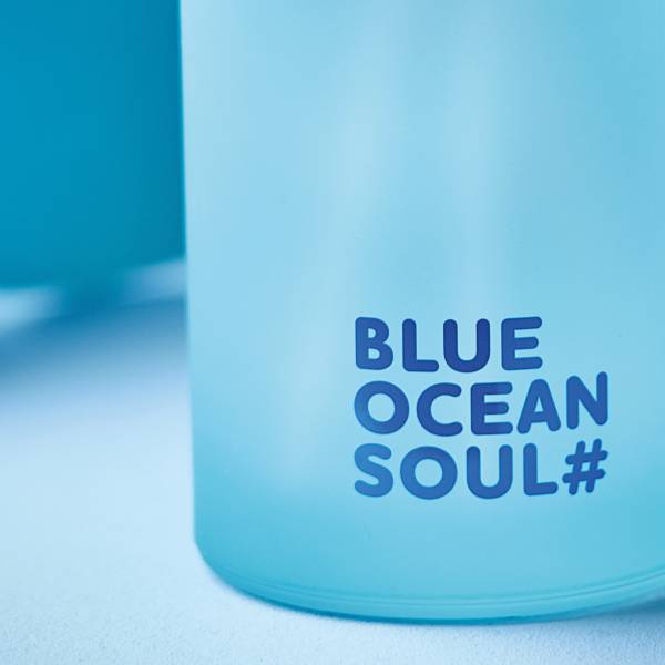 Parfum MELLOW MOOD Blue Ocean Soul Verre / polyester / parfum d’ambiance - Bleu pastel - Quantité de remplissage : 150 ml