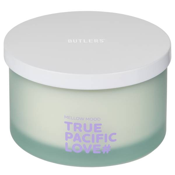 Bougie MELLOW MOOD True Pacific Love Cire de soja / Paraffine / Verre / Métal - Menthe