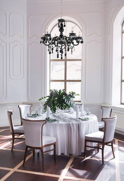 Lampadario Cuimbra A Vetro acrilico / Ferro - 6 punti luce