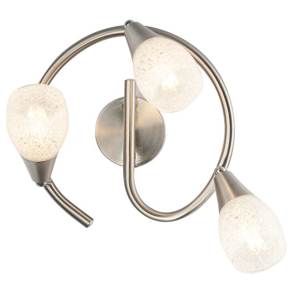 Lampada da soffitto Franziska B Vetro trasparente / Ferro - 3 punto luce