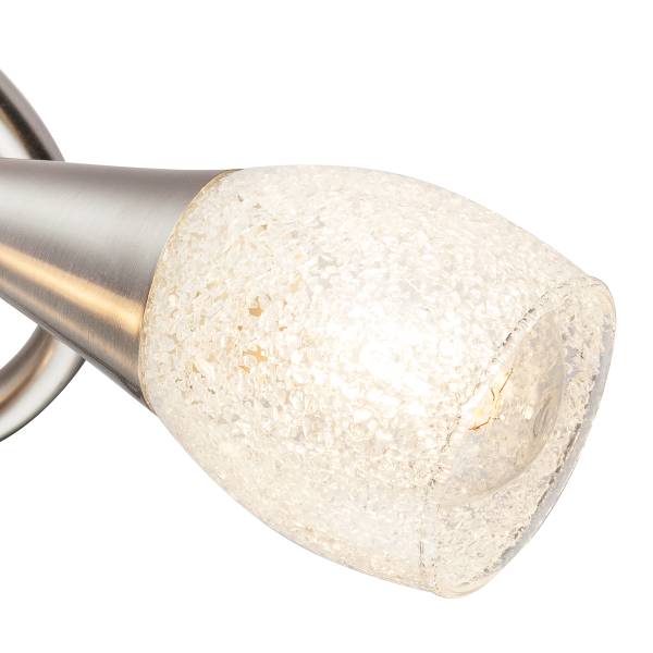 Lampada da soffitto Franziska B Vetro trasparente / Ferro - 3 punto luce