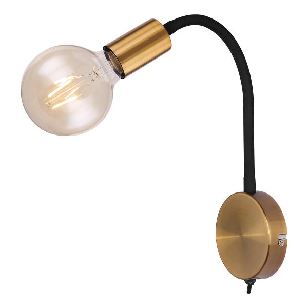 Lampada da parete Eddy Ferro - 1 punti luce