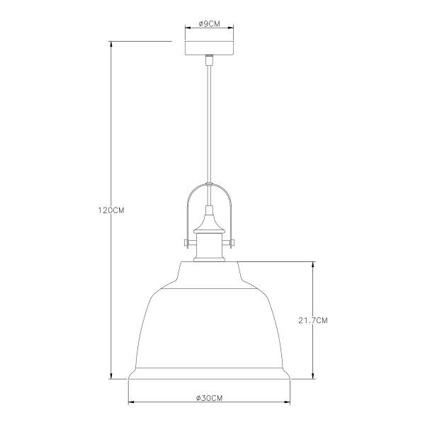 Lampada a sospensione Dorothea B Vetro / Ferro - 1 punti luce