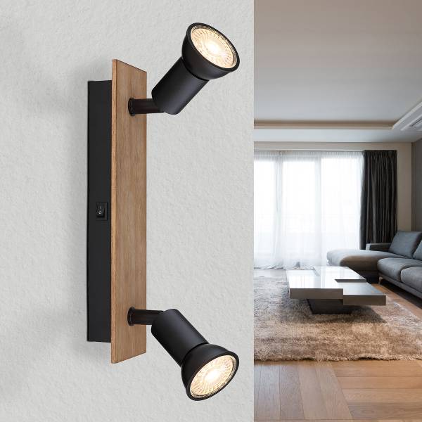 Lampada da soffitto Drew B ferro - Numero di lampadine necessarie: 2