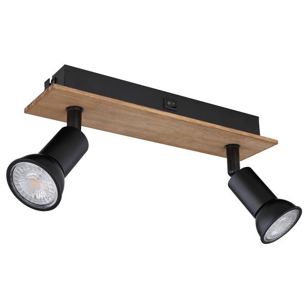 Lampada da soffitto Drew B ferro - Numero di lampadine necessarie: 2