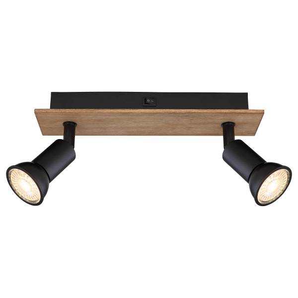 Lampada da soffitto Drew B ferro - Numero di lampadine necessarie: 2