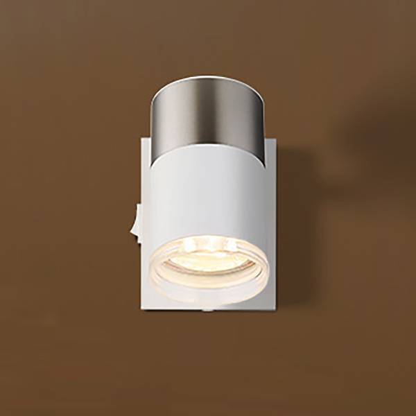 Wandleuchte Brisbon Typ A Eisen - 1-flammig - Weiß