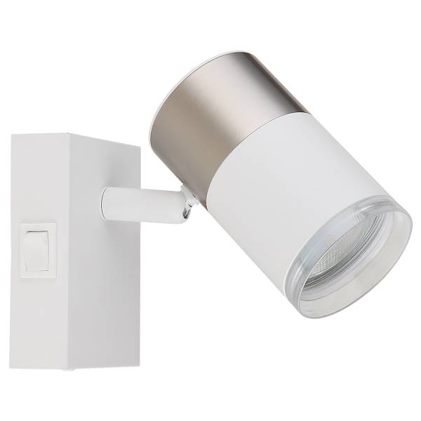 Wandleuchte Brisbon Typ A Eisen - 1-flammig - Weiß