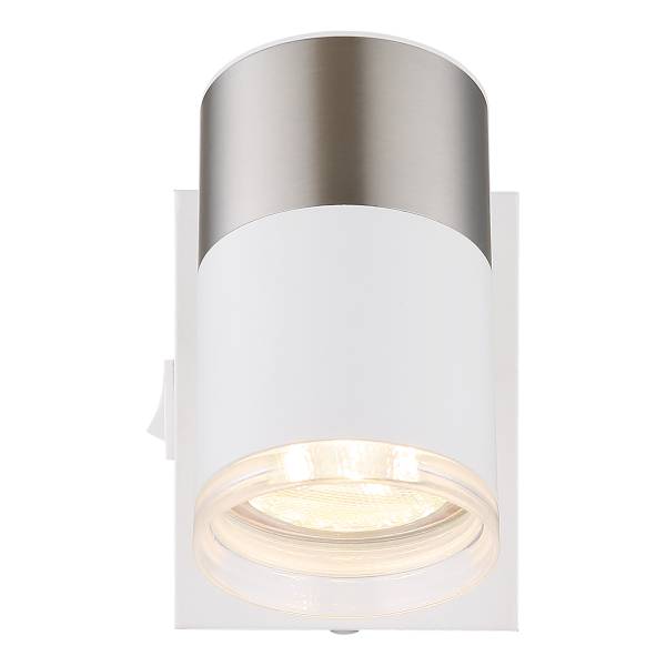 Wandleuchte Brisbon Typ A Eisen - 1-flammig - Weiß