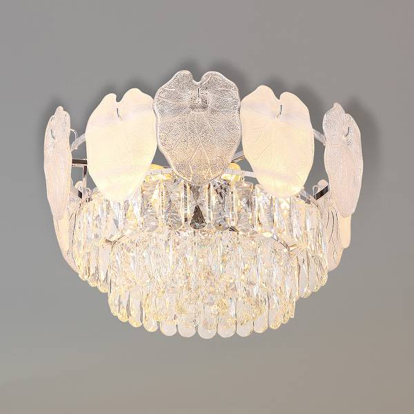 Lampada da soffitto Benjamin Cristallo / Ferro - 8 punti luce