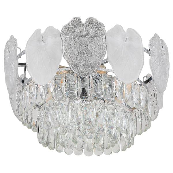 Lampada da soffitto Benjamin Cristallo / Ferro - 8 punti luce