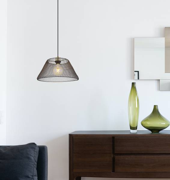 Lampada a sospensione Baku B Ferro - 1 punti luce