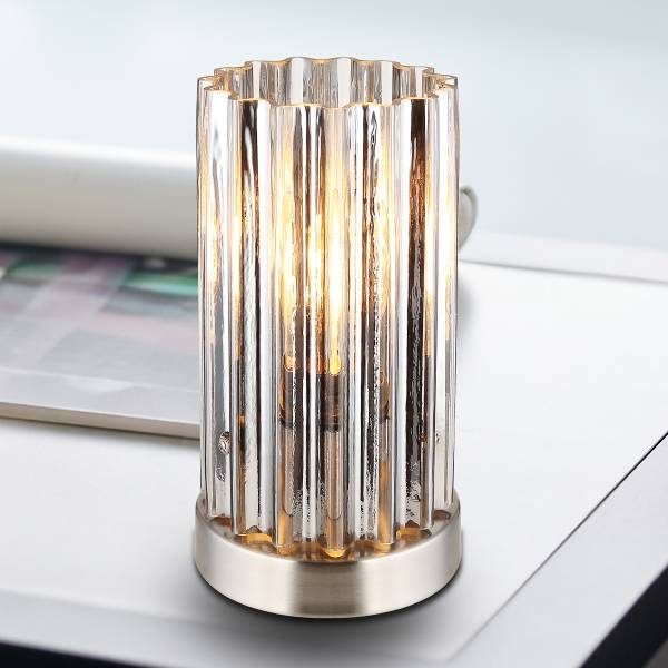 Lampada da tavolo Cayden Vetro trasparente / Ferro - 1 punto luce