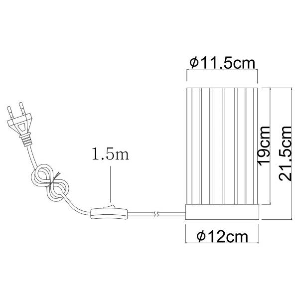 Lampada da tavolo Cayden Vetro trasparente / Ferro - 1 punto luce