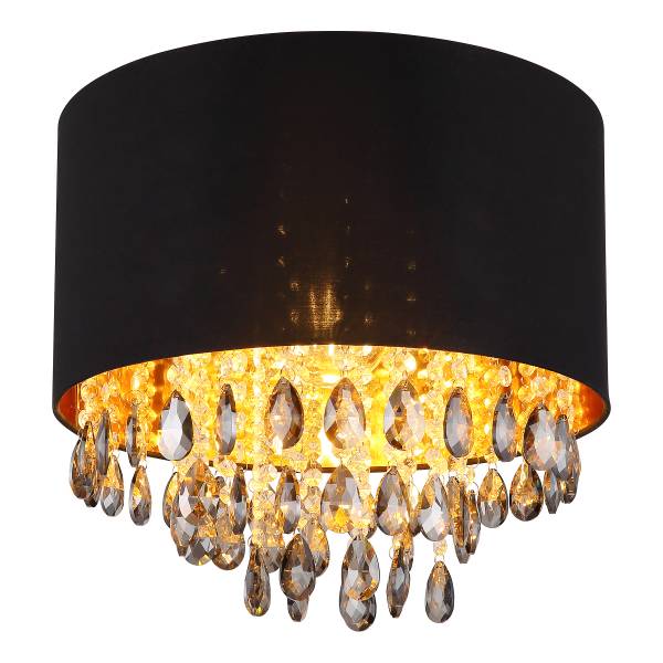 Lampada da soffitto Coletta Tessuto strutturato / ferro - 1 punto luce