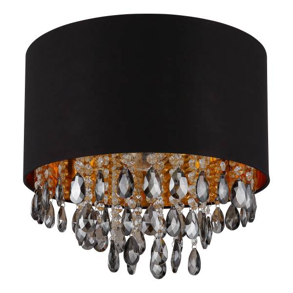 Lampada da soffitto Coletta Tessuto strutturato / ferro - 1 punto luce