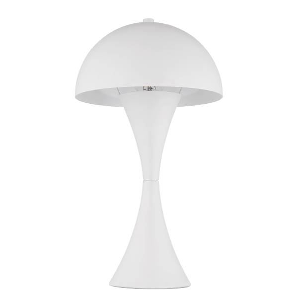 Tischleuchte Dima Eisen - 1-flammig - Weiß