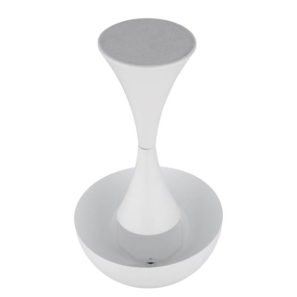 Tischleuchte Dima Eisen - 1-flammig - Weiß