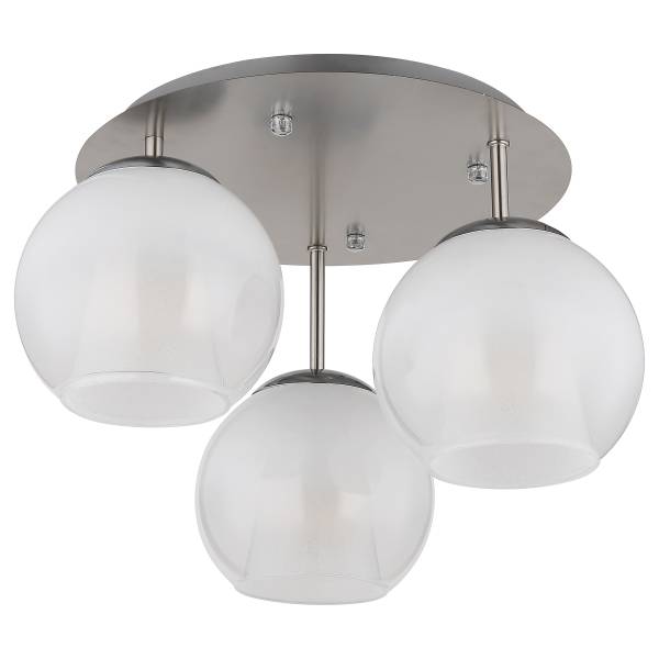 Lampada da soffitto Barry C Vetro opalino / Ferro - 3 punto luce