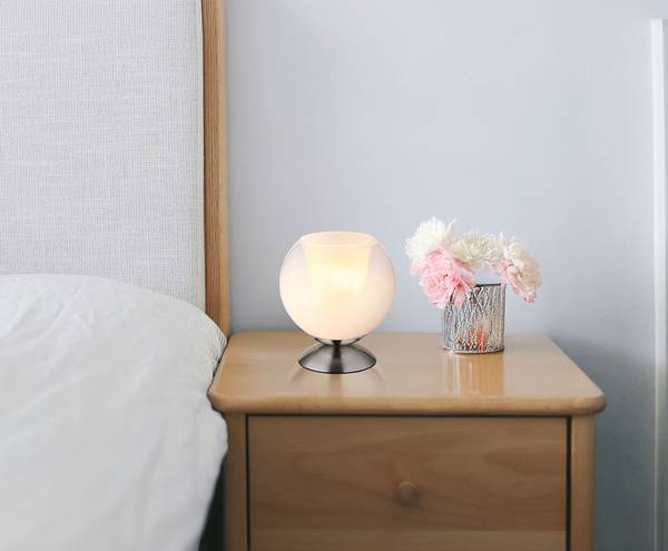 Tafellamp Barry type A opaalglas/ijzer - 1-lichts