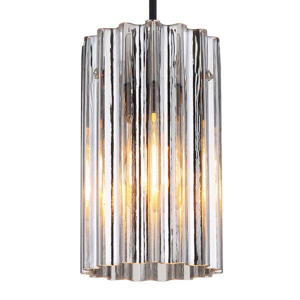 Pendelleuchte Cayden Typ C Klarglas / Eisen - 1-flammig