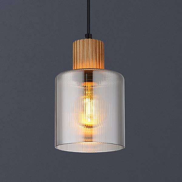 Hanglamp Aleidis type A rookglas/ijzer - Aantal lichtbronnen: 1