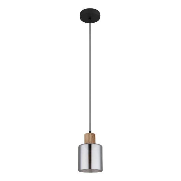 Hanglamp Aleidis type A rookglas/ijzer - Aantal lichtbronnen: 1
