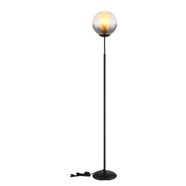 Lampada da terra Barry B Vetro fumè / Ferro - 1 punti luce