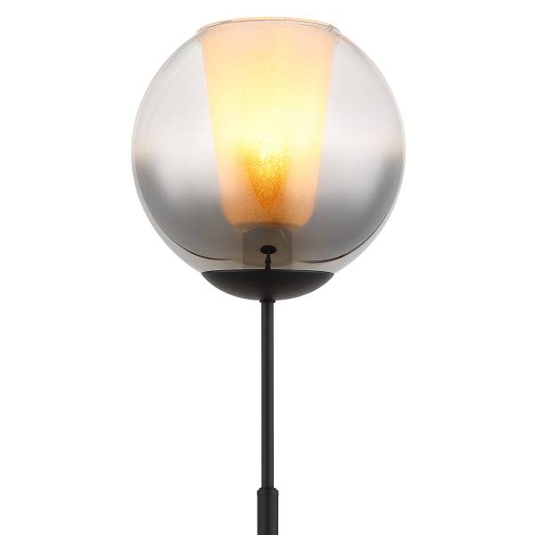 Lampada da terra Barry B Vetro fumè / Ferro - 1 punti luce