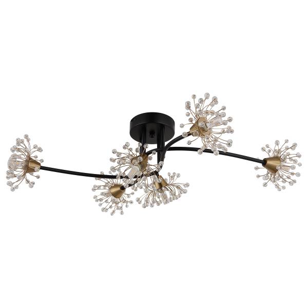 Lampada da soffitto Fiore Vetro acrilico / Ferro - 6 punti luce