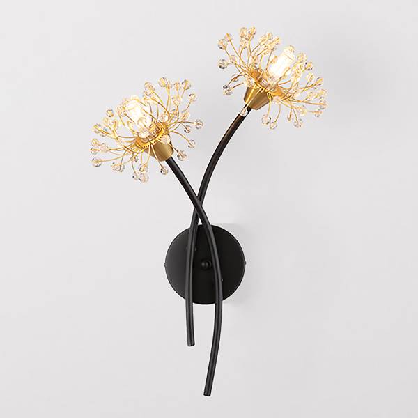 Lampada da parete Fiore Vetro acrilico / Ferro - 2 punti luce