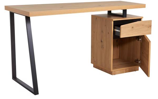 Scrivania Temla Effetto rovere / Nero