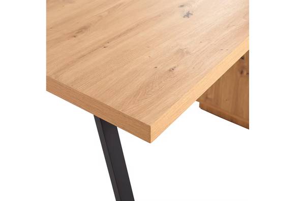 Scrivania Temla Effetto rovere / Nero