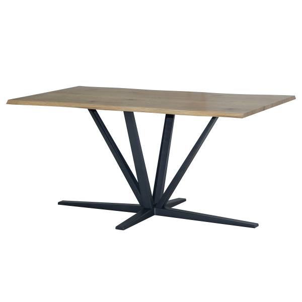 Tavolo da pranzo Riscas Effetto rovere / Nero
