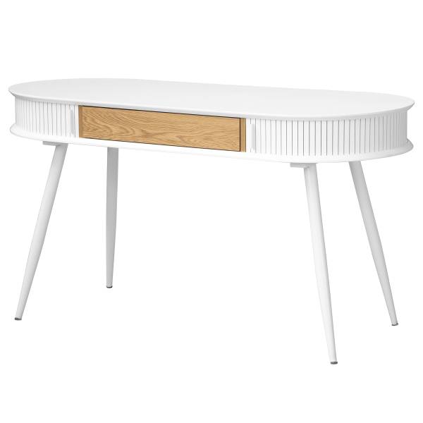 Scrivania Ogouro Bianco / Effetto rovere