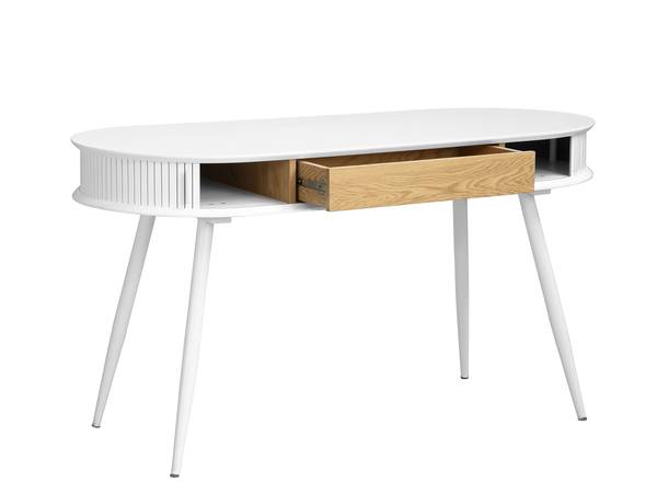 Scrivania Ogouro Bianco / Effetto rovere