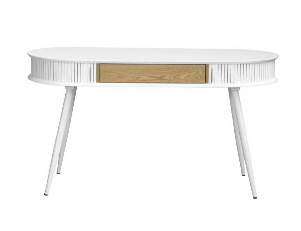 Scrivania Ogouro Bianco / Effetto rovere