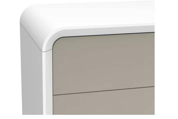Schreibtisch Tamoni Weiß / Taupe