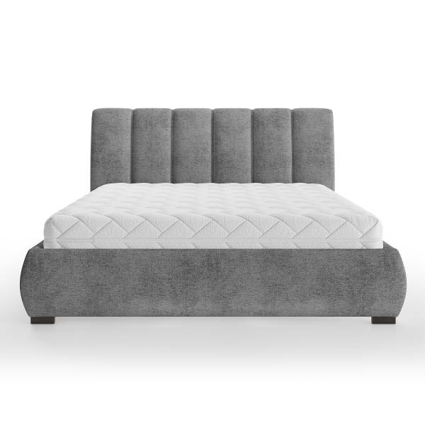 Polsterbett Richie Flachgewebe Nea: Anthrazit - 180 x 200cm