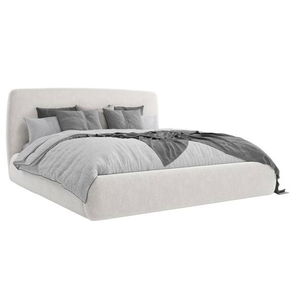 Polsterbett Padley Chenille Pelagia: Beige - 140 x 200cm