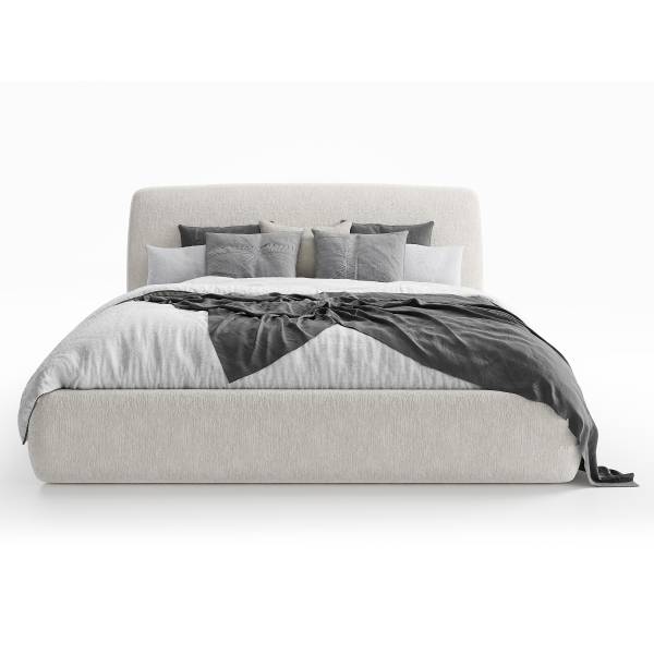 Polsterbett Padley Chenille Pelagia: Beige - 140 x 200cm