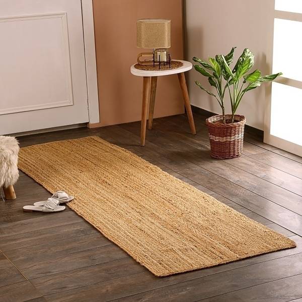 Tappeto di iuta Lola 100% iuta - Miele - 80 x 350 cm