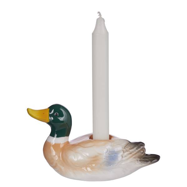 Kandelaar DUCK steengoed - beige