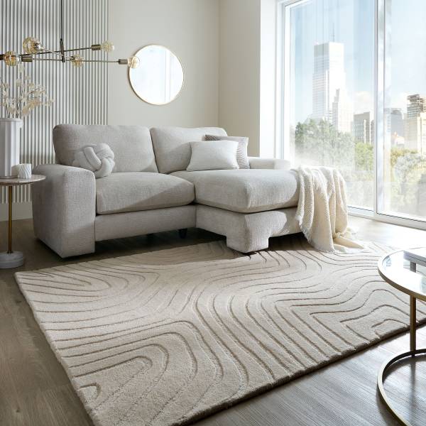 Wollteppich Mesmerise Wolle - Beige - 120 x 170 cm