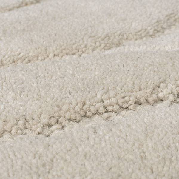 Wollteppich Mesmerise rund Wolle - Beige
