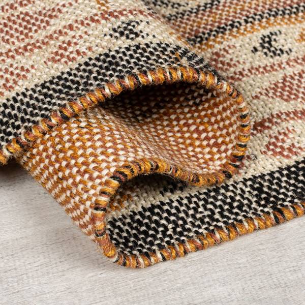 Juteteppich Rami Global Webstoff - Rot - 120 x 170 cm