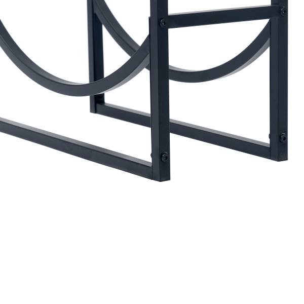 Portalegna Sheral C Metallo - Nero