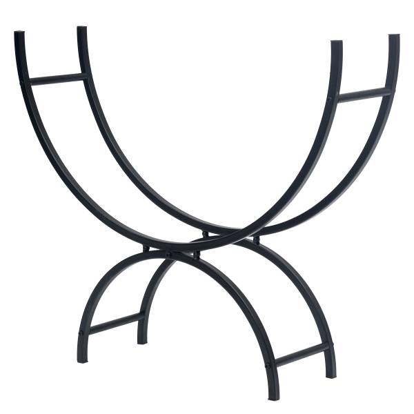 Feuerholz-Regal Sheral Typ A Metall - Schwarz